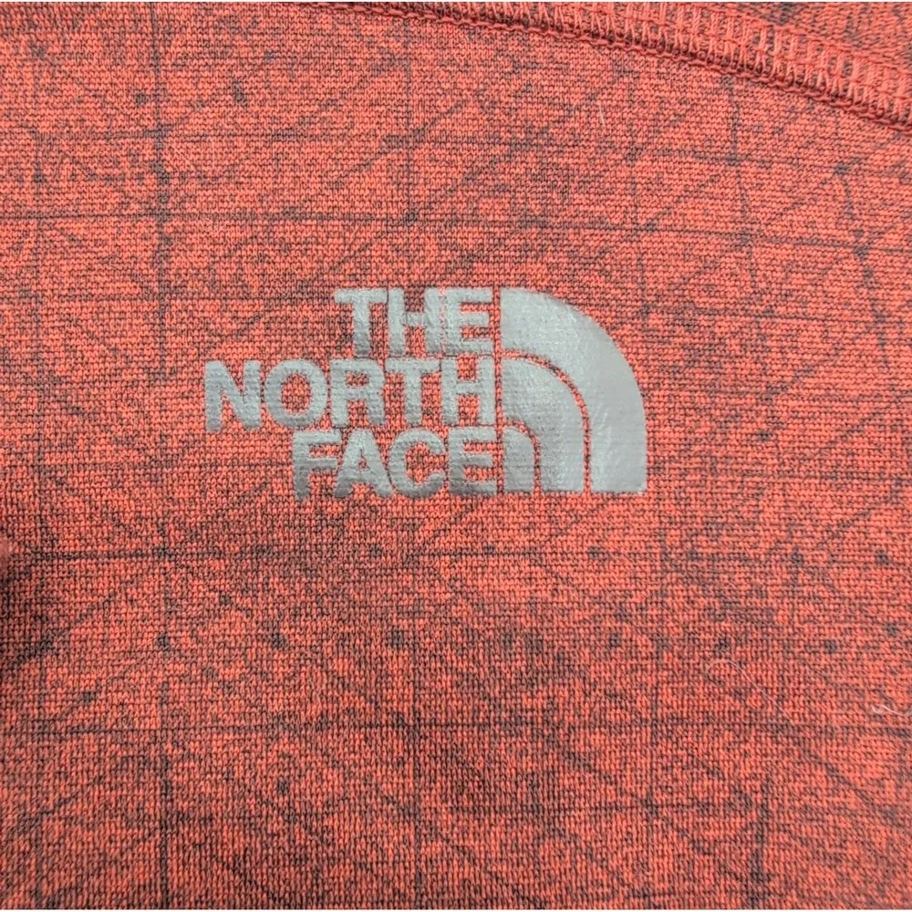 The North Face Performance Quarter Zip Fleece Jacket Mens XXL Burnt Orange